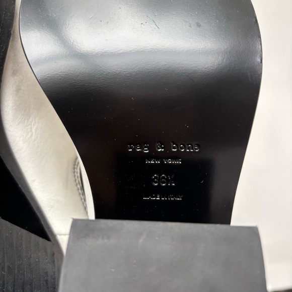 Rag & Bone Axis Leather‎ Boots In Antique White Sz 36.5/ US 6.5 $425 - Picture 8 of 8